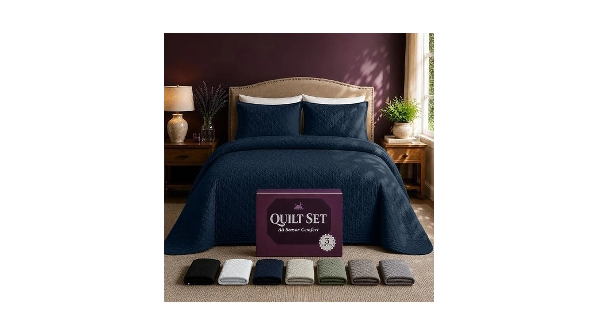 Sleephoria King Quilt Bedding Set - Cloud Soft All-season Bedspread