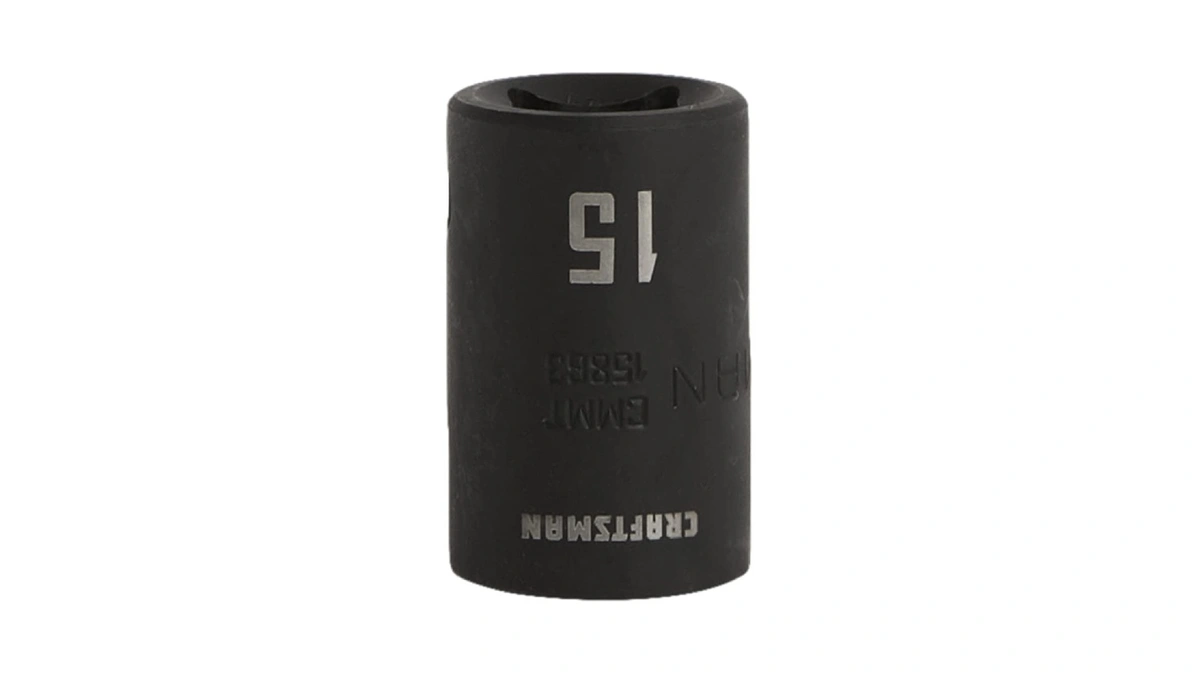 Craftsman Shallow Impact Socket, Metric, 1/2-inch Drive, 15mm (cmmt15863)