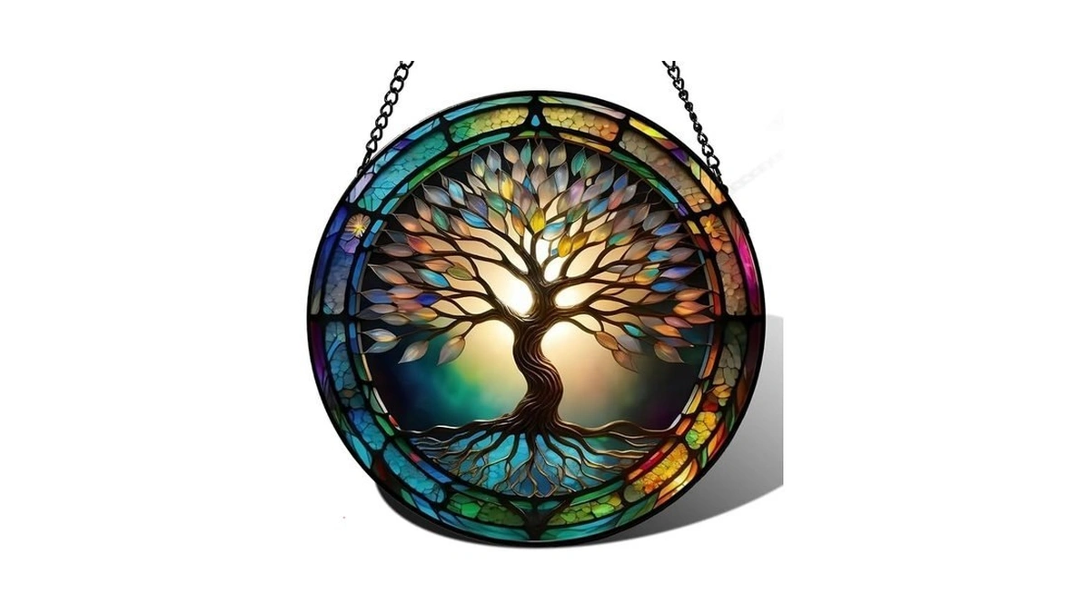 Colorful Tree Of Life Suncatcher