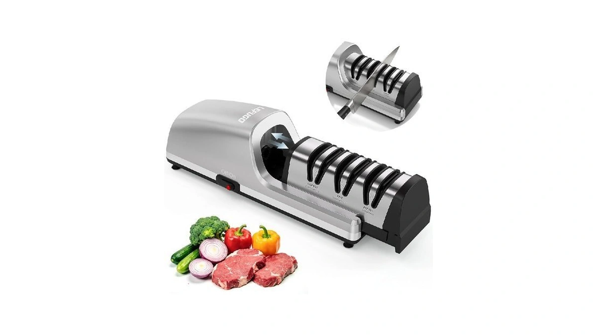 Electric Kitchen Knife Sharpeners Silver
