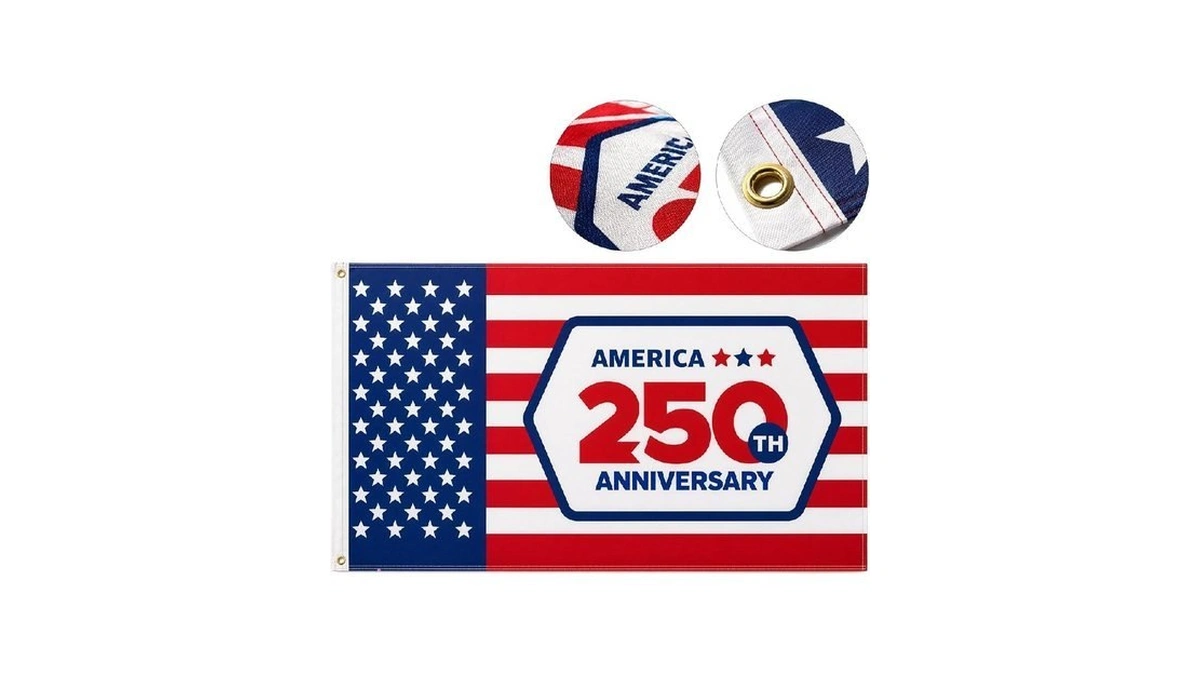 250th Anniversary Usa Flag 3x5 Ft, Heavy Duty Double Sided