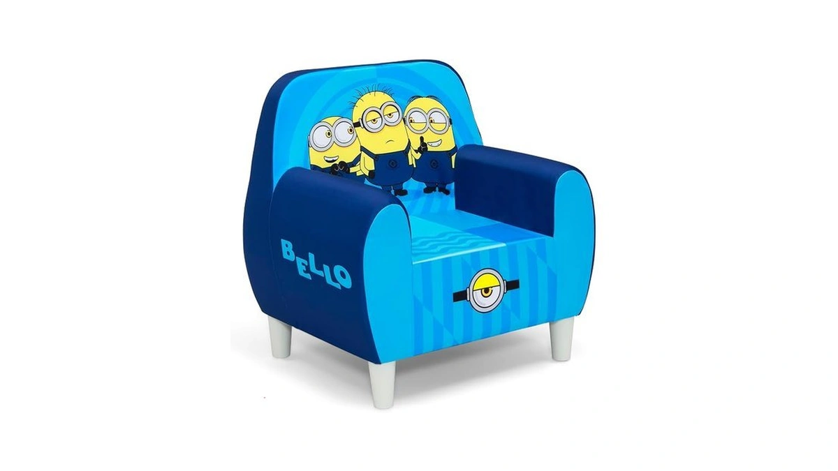 Delta Children Minions Foam Chair For Kids, Blue