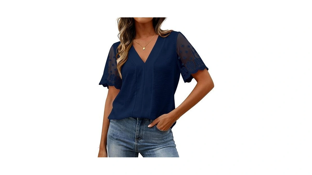 Zenlonr Women Tops Summer 2026 Short Sleeve Shirts Spring Vacation