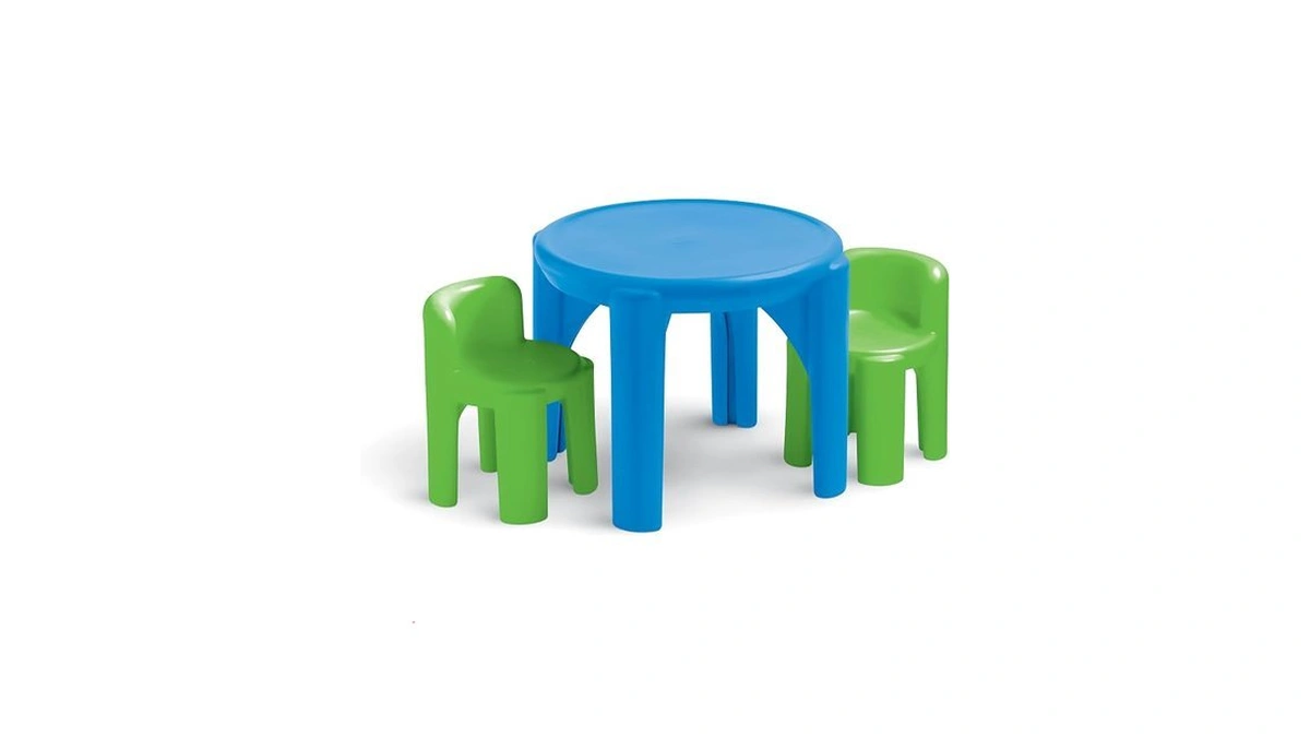 Little Tikes Bright 'n Bold Table & Chairs, Green/blue, 24