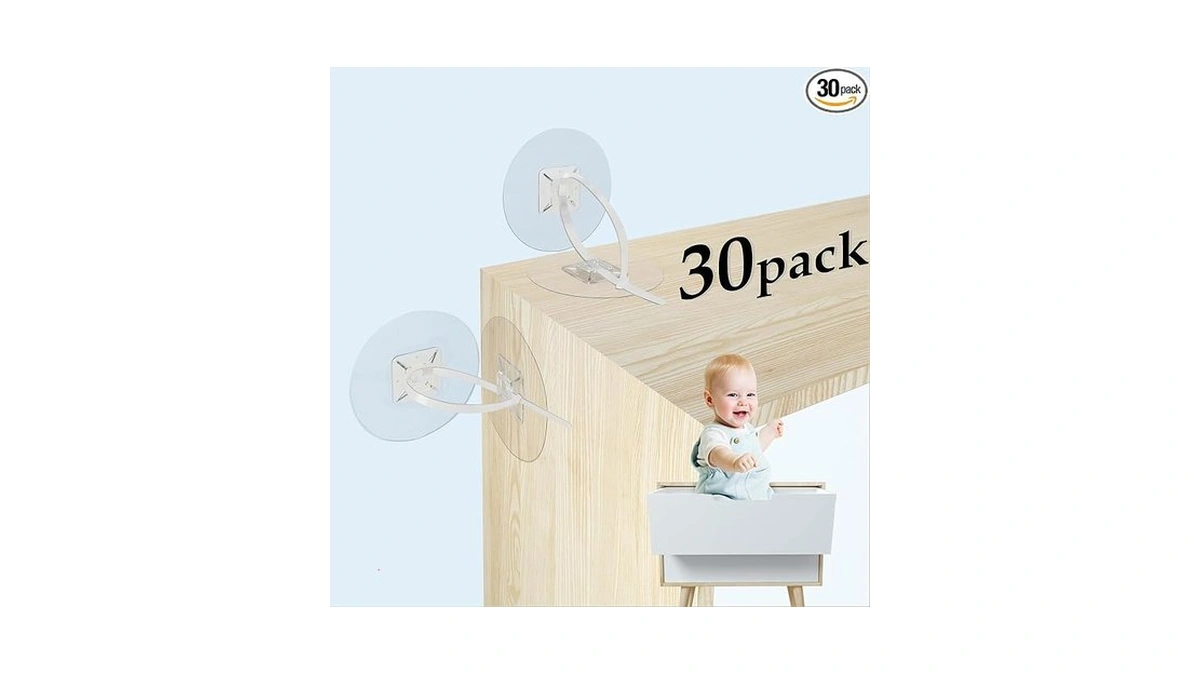 Furniture Anchors (30 Pack) No Drill Upgraded Straps For Baby