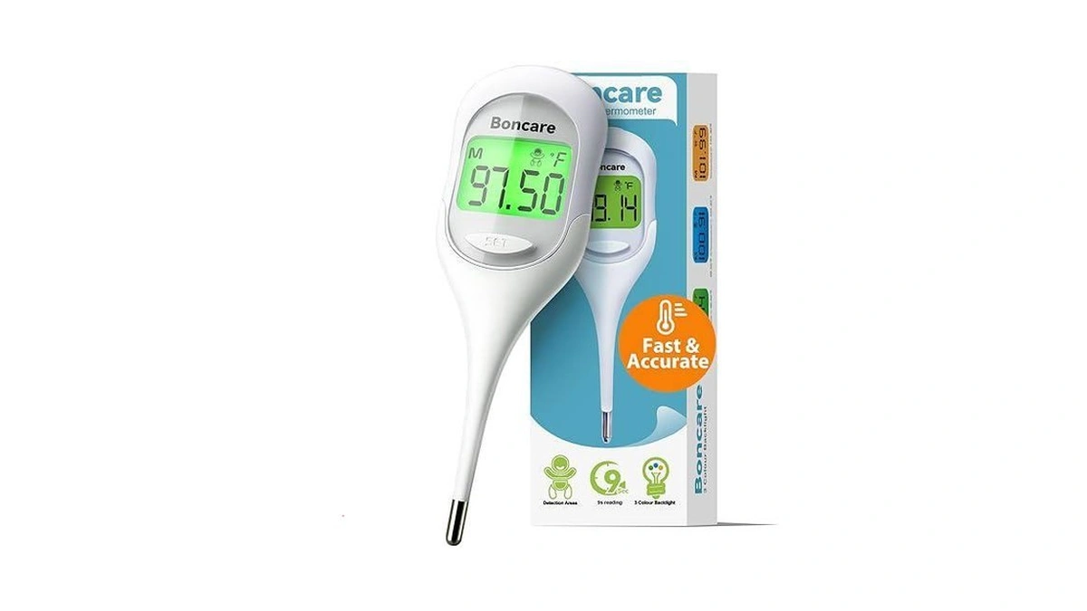 Boncare 9 Seconds Basal Body Thermometer For Ovulation (rice-white)