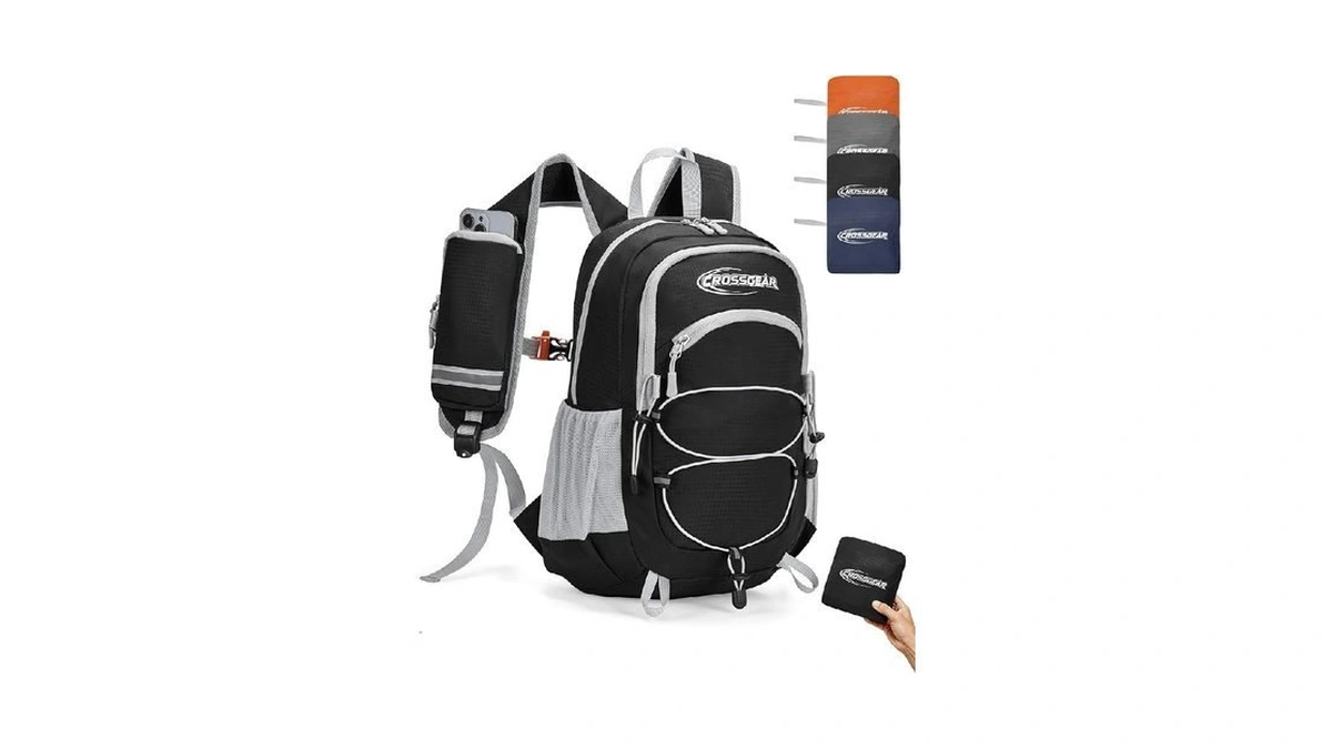 Crossgear 24l Hiking Backpack, Lightweight Foldable Packable Daypack With Rfid