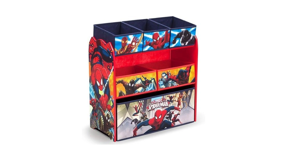 Delta Children Multi-bin Toy Organizer, Marvel Spider Man