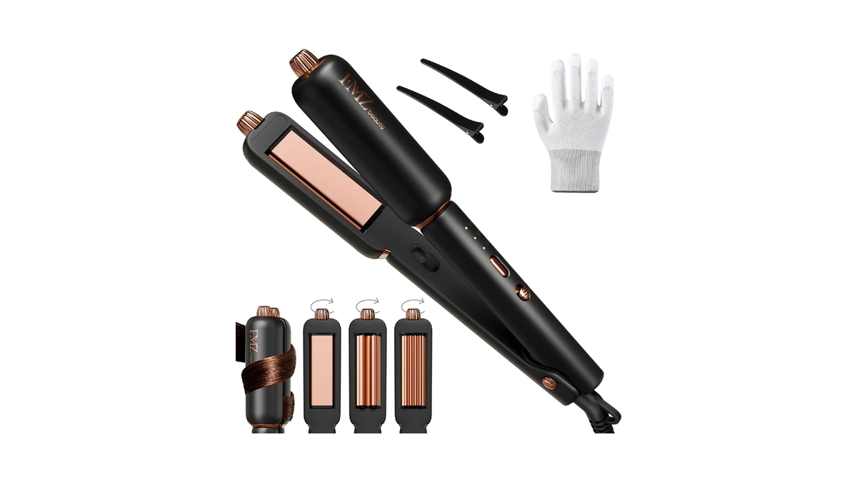 Fmz Flat Iron Hair Straightener Titanium Cera...