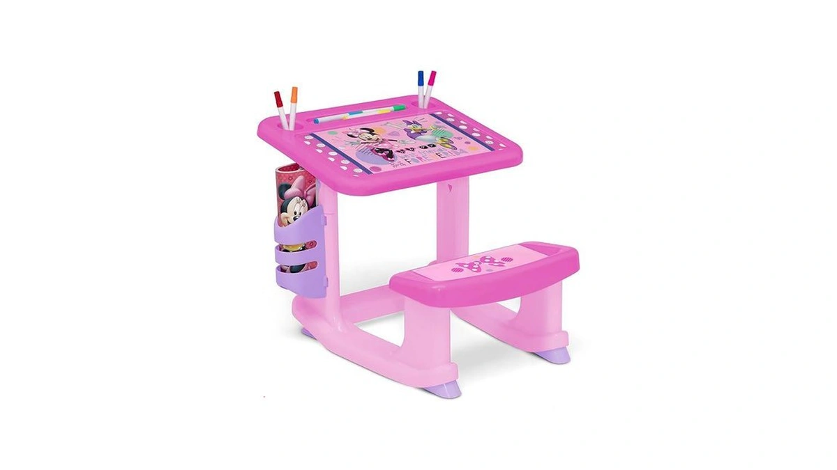 Disney Minnie Mouse Draw And Play Desk By Delta Children