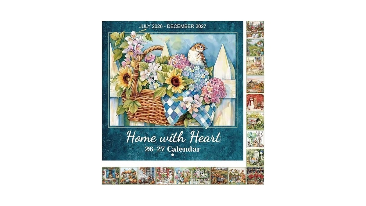 2026-2027 Calendar - Wall Calendar 2026-2027,jul. 2026-dec. 2027,12" X 24"
