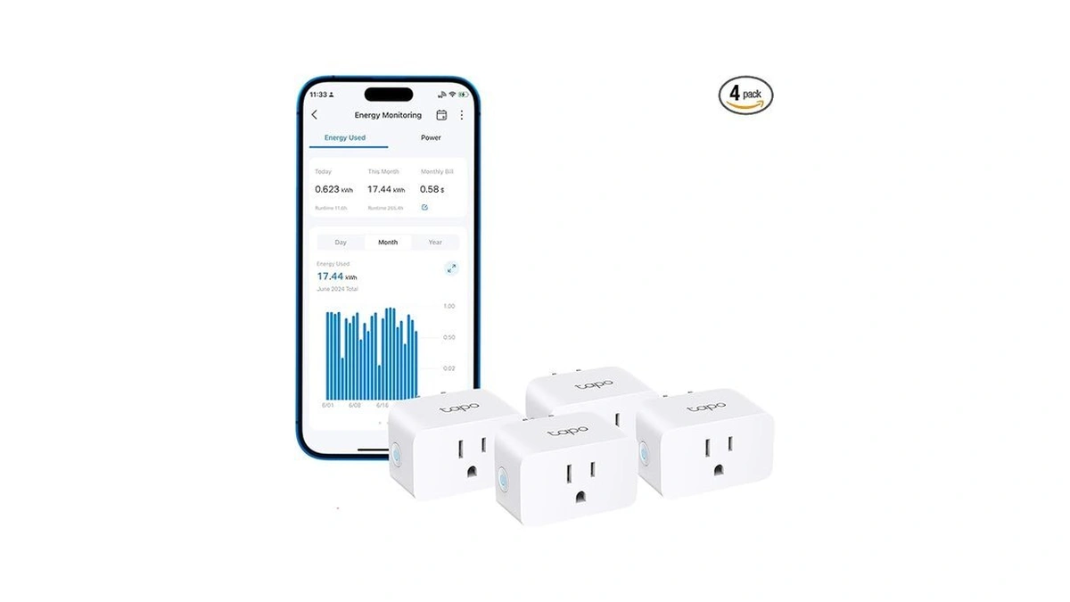 Tp-link 𝗧𝗮𝗽𝗼 Smart Plug Wi-fi Mini, Energy Monitoring, Compatible With