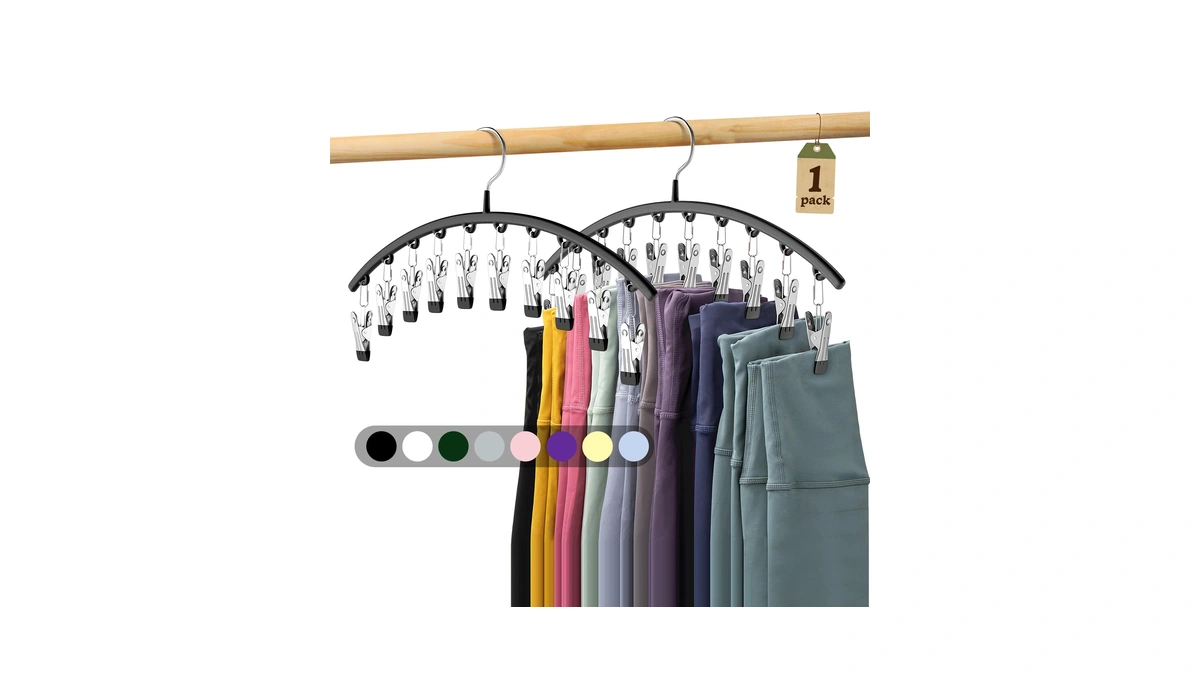 Legging Organizer For Closet, Metal Yoga Pants Hangers 1 Pack