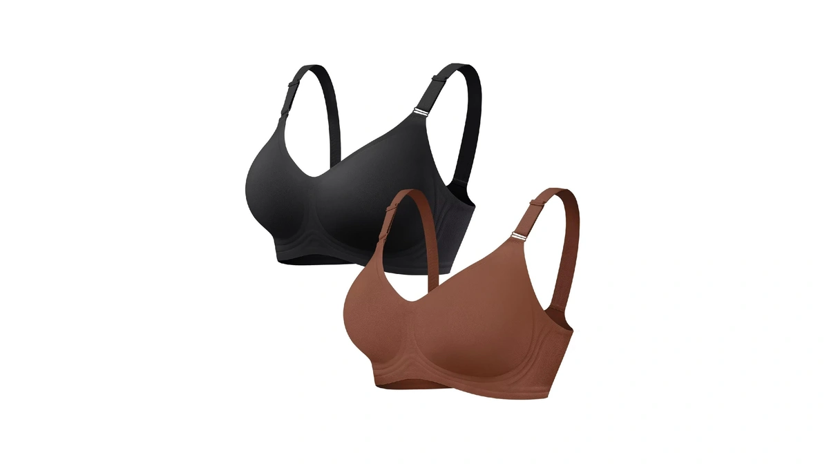 Vertvie Jelly Bra No Underwire Seamless Push Up Full Coverage,