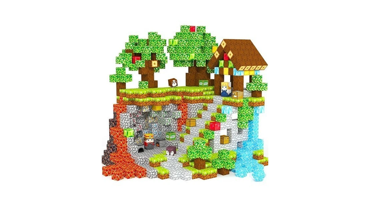 Magnetic Blocks, Magnetic Tiles Building Blocks, Magnet Cubes Toddler Kids
