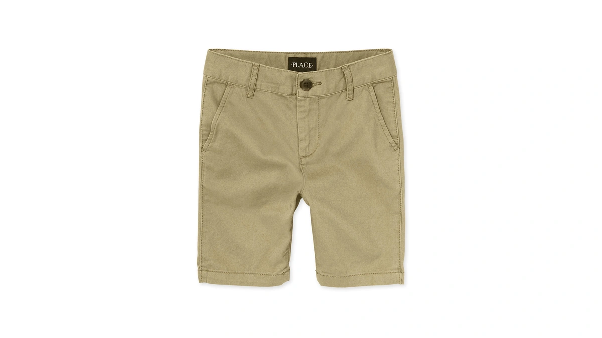 The Children's Place Boys Stretch Chino Shorts, Flax, 8