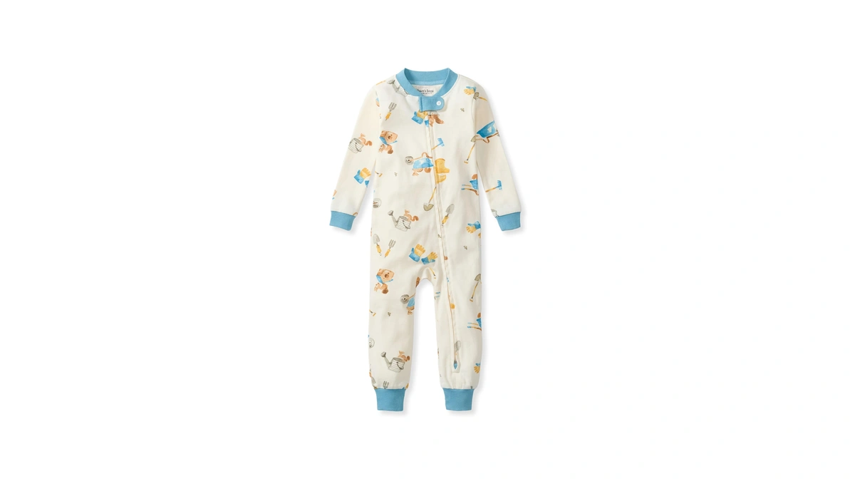 Burt's Bees Baby Unisex Footless Sleeper Pajama, 1-pc Zip-up Footie