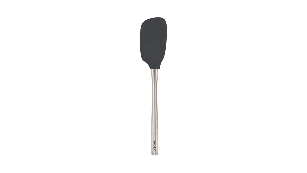 Tovolo Flex-core Stainless Steel Handled Spoonula Spatula Spoon, Ergonomic Grip,
