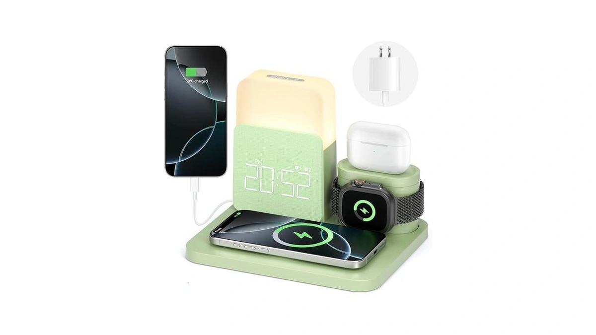 7 In 1 Charging Station For Iphone, Wireless Charging Station,
