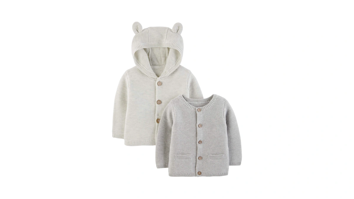 Simple Joys By Carter's Unisex Babies' Knit Cardigan Sweaters, Pack