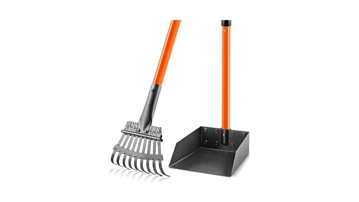 Roiubpo Pooper Scooper, Long Handle Dog Pooper Scooper For Medium