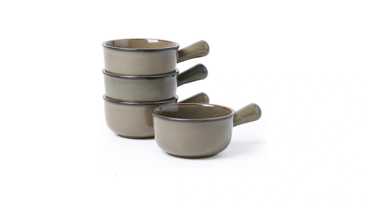 Monito 26 Oz French Onion Soup Bowls, Ceramic Soup Bowls
