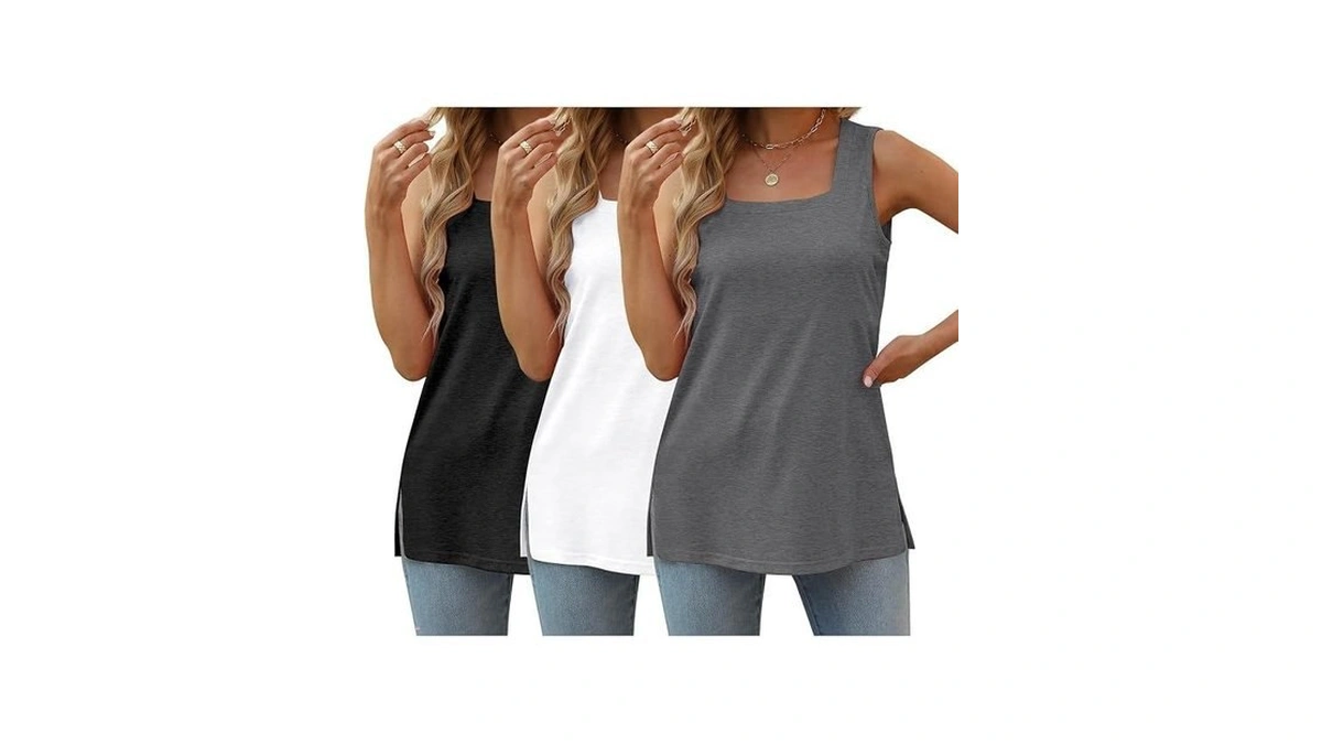 3 Pack Sleeveless Tops For Women Plus Size Summer Outfits