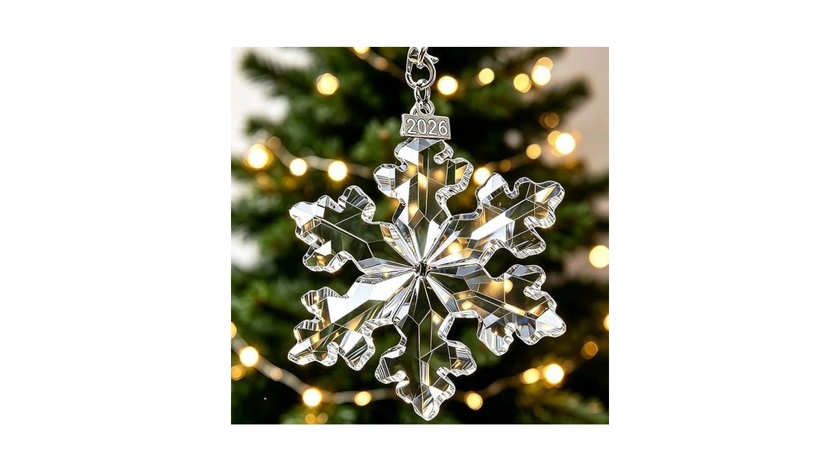 Crystal Snowflake Christmas Ornaments 2026, Glass Christmas Tree Ornaments