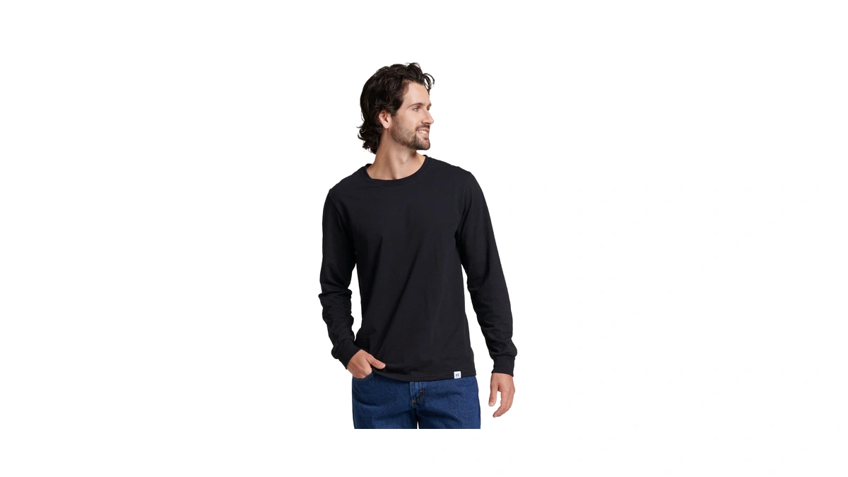 Russell Athletic Mens Cotton Performance Long Sleeve T-shirts T Shirt,