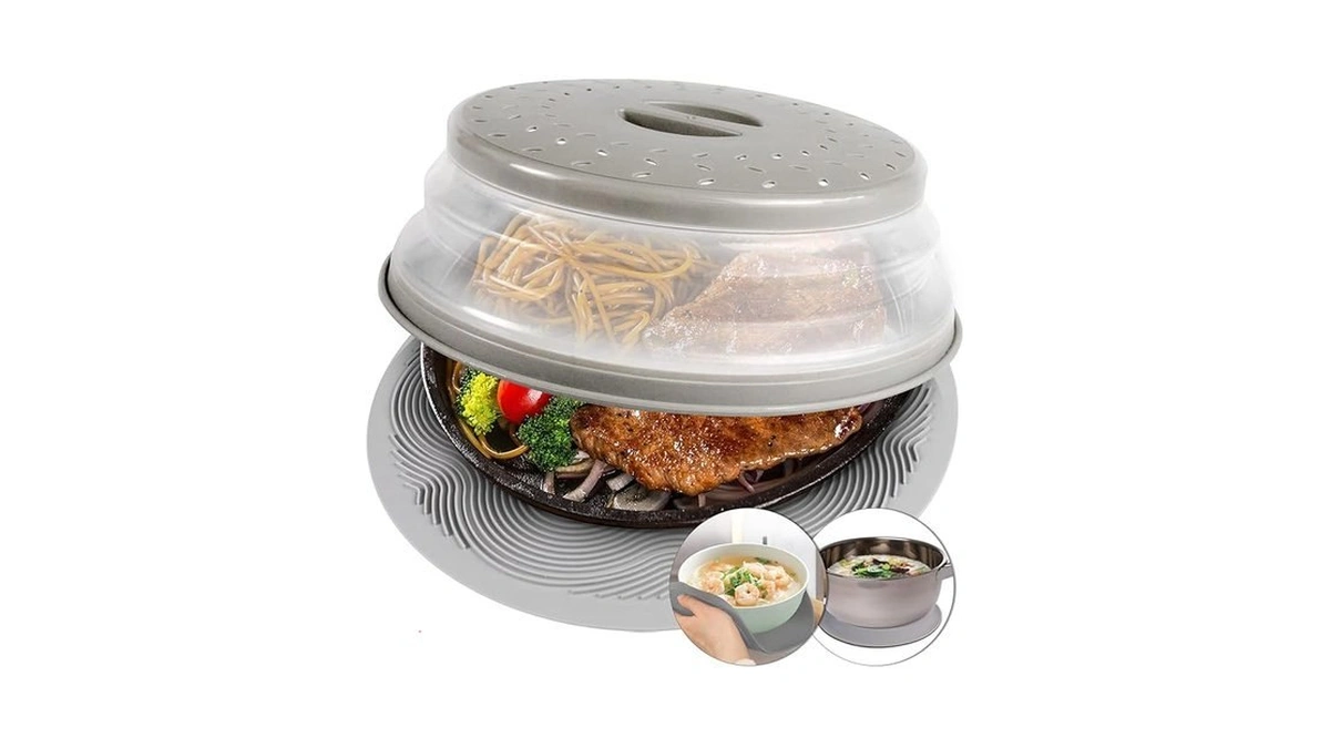 Amazon : 2 In 1, Aidacom Microwave Splatter Cover