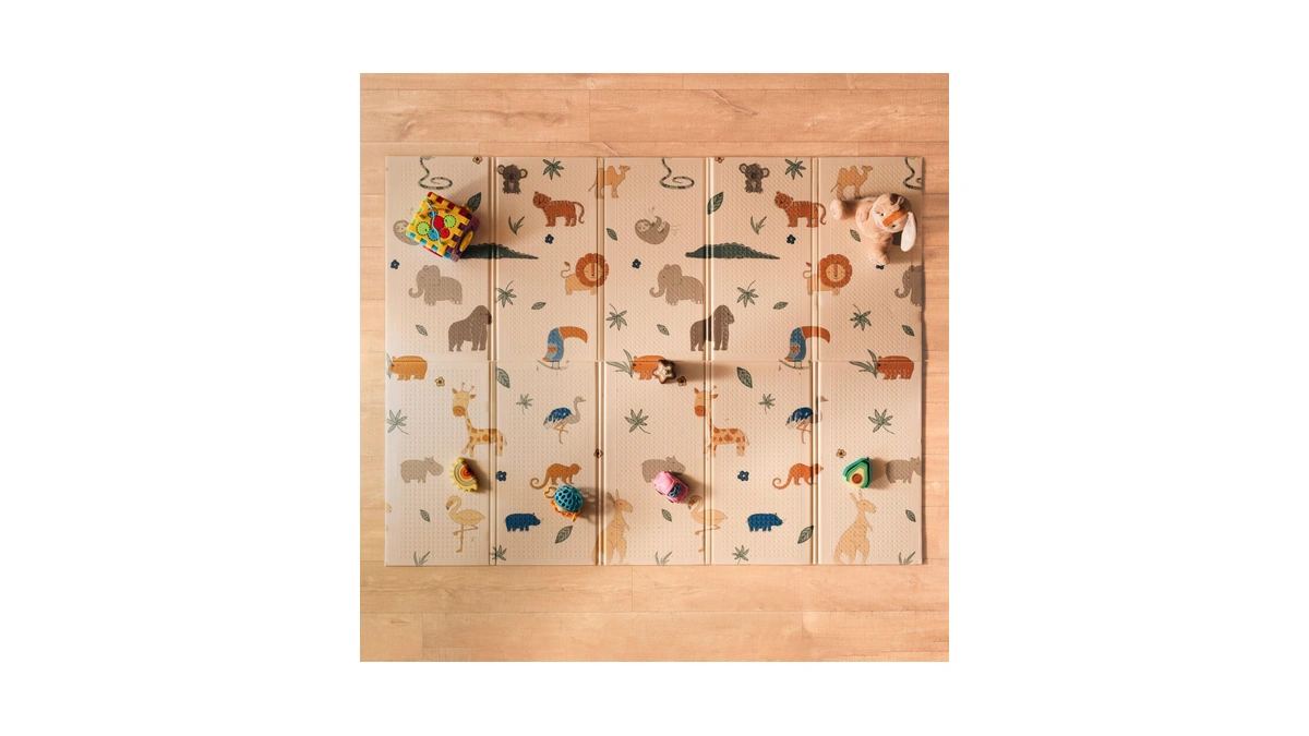 Nuby Reversible Baby Floor Mat, 77" X 58" - Foldable