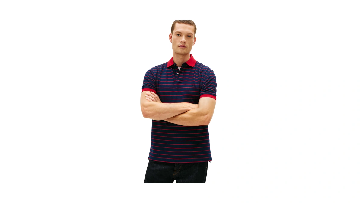 Tommy Hilfiger Men's 1985 Classic Short Sleeve Polo, Dark Night