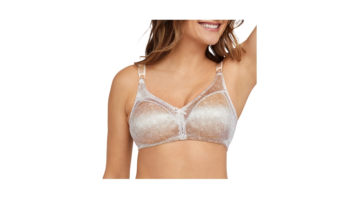 Bali Womens Double Support Wireless Bra, Comfortsoft Full-coverage Wirefree Df3820