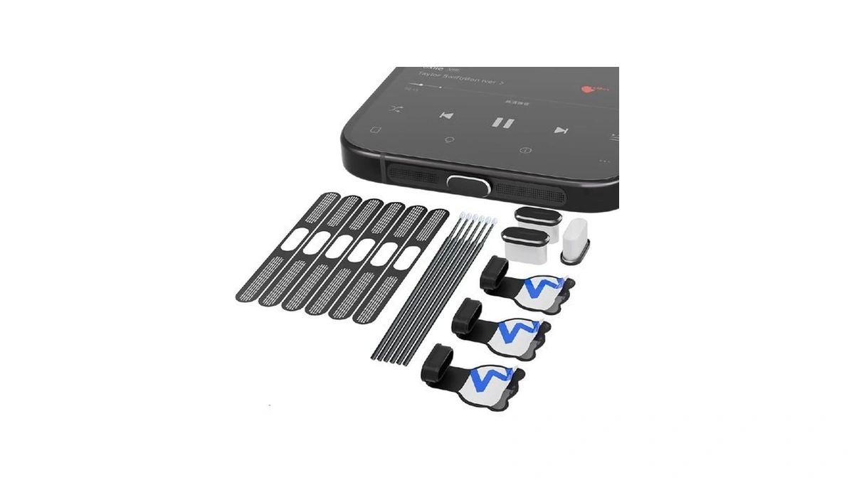 Usb C Anti Dust Plug Set, Self-adhesive Anti-loss Dust Plugs,
