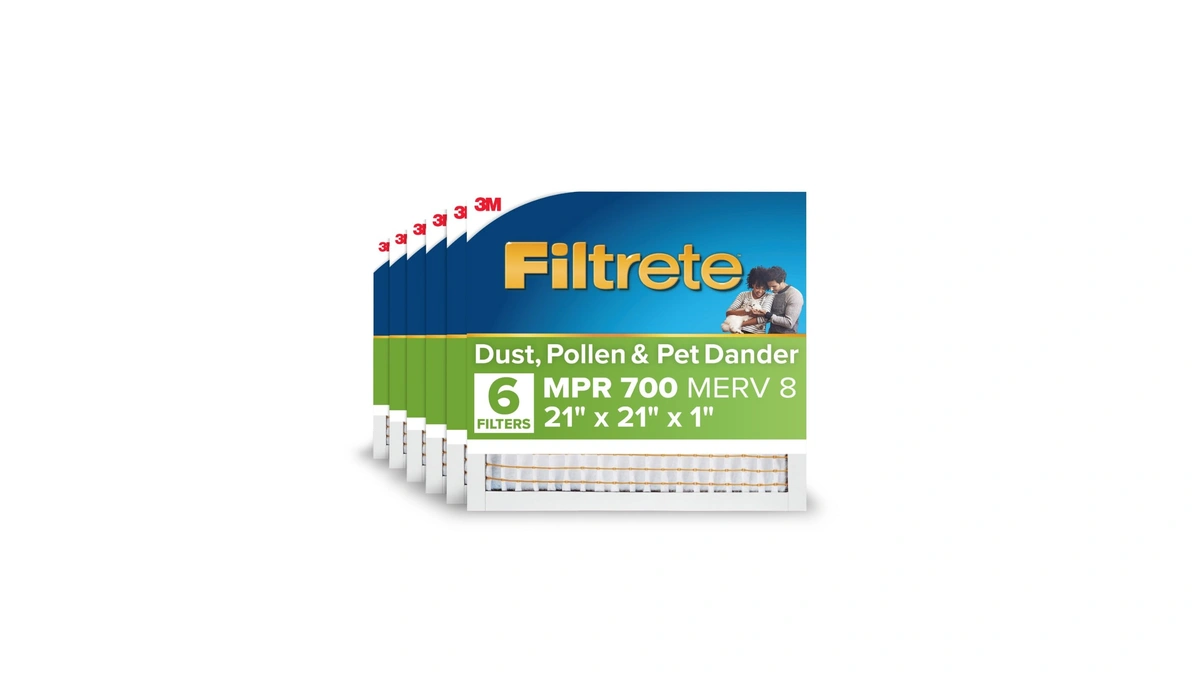 Filtrete 21x21x1 Ac Furnace Air Filter, Mpr 700, Merv 8,