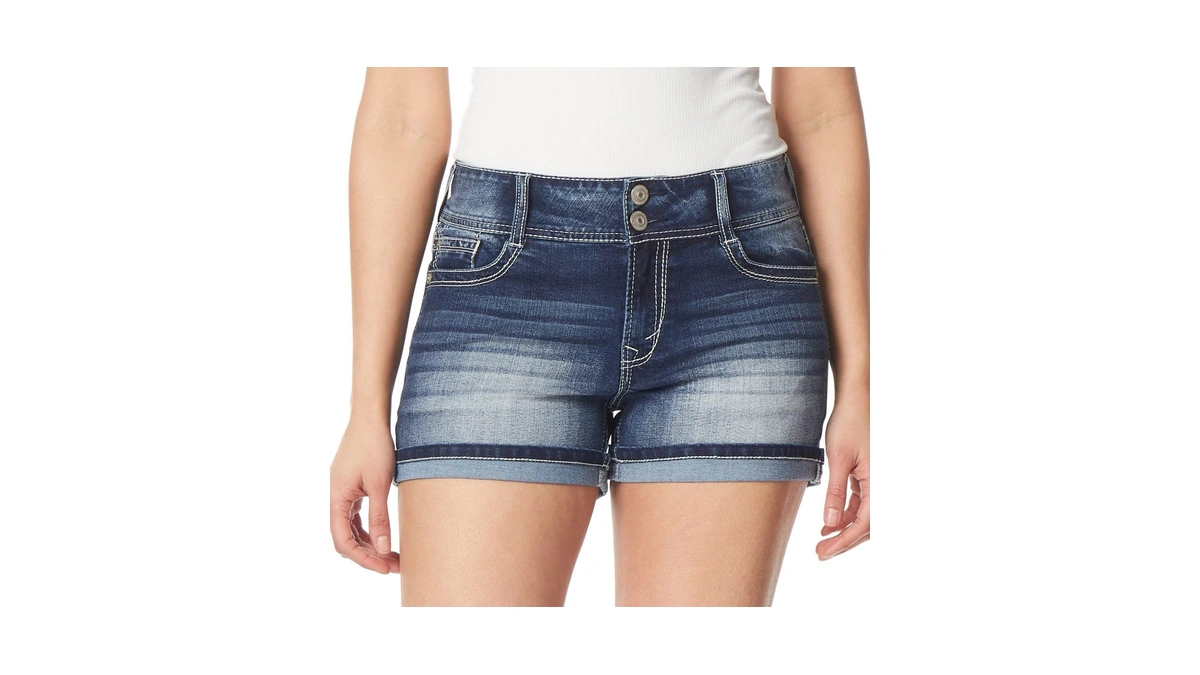 Wallflower Shorts For Women Luscious Curvy Denim 3-inch Mid-rise Short-