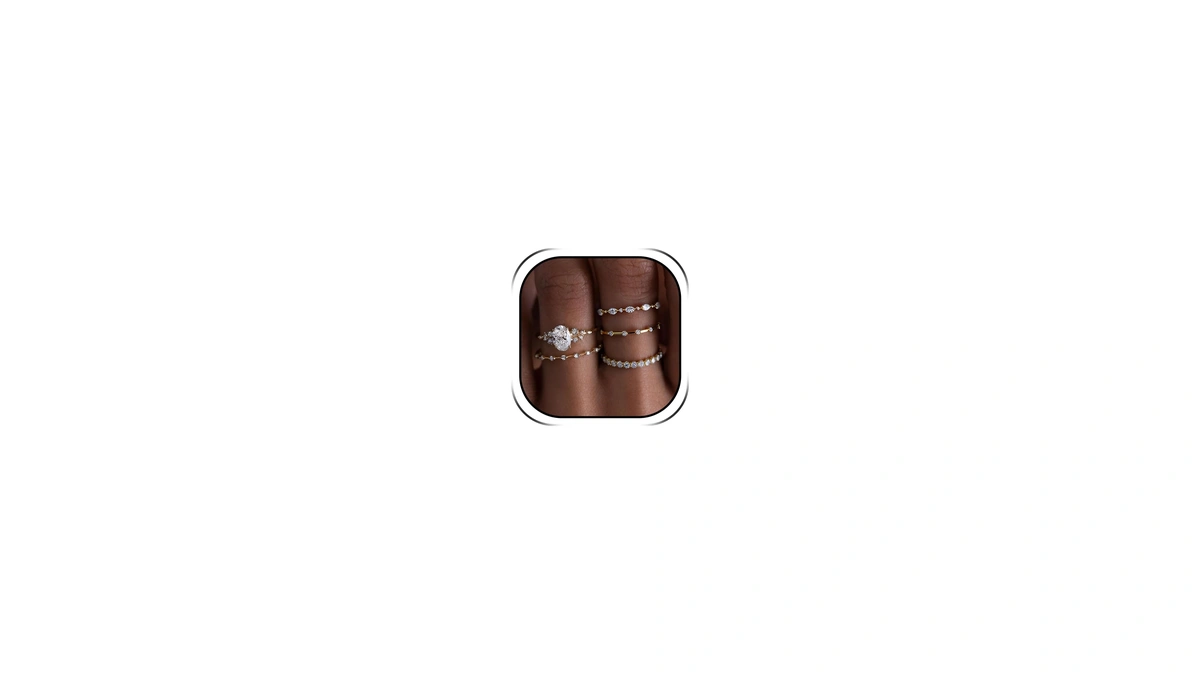 Amazon : Huasai Gold Tone Dressy Ring For Women,