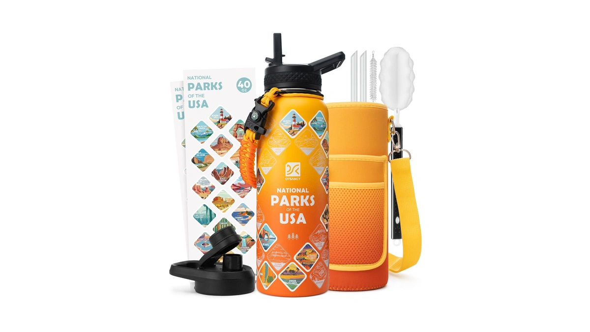 Dysanky National Parks Water Bottle – 40 Oz Insulated Stainless