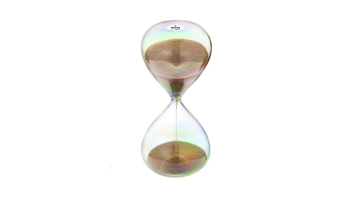 Hourglass 1 Minute Sand Timer Clock With Brown Color Sand,