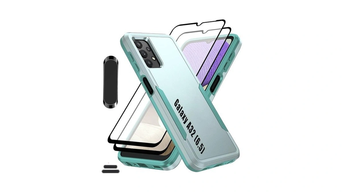 Lmdamz For Galaxy A32(5g) 6.5 Inch Double Layer Hybrid Military