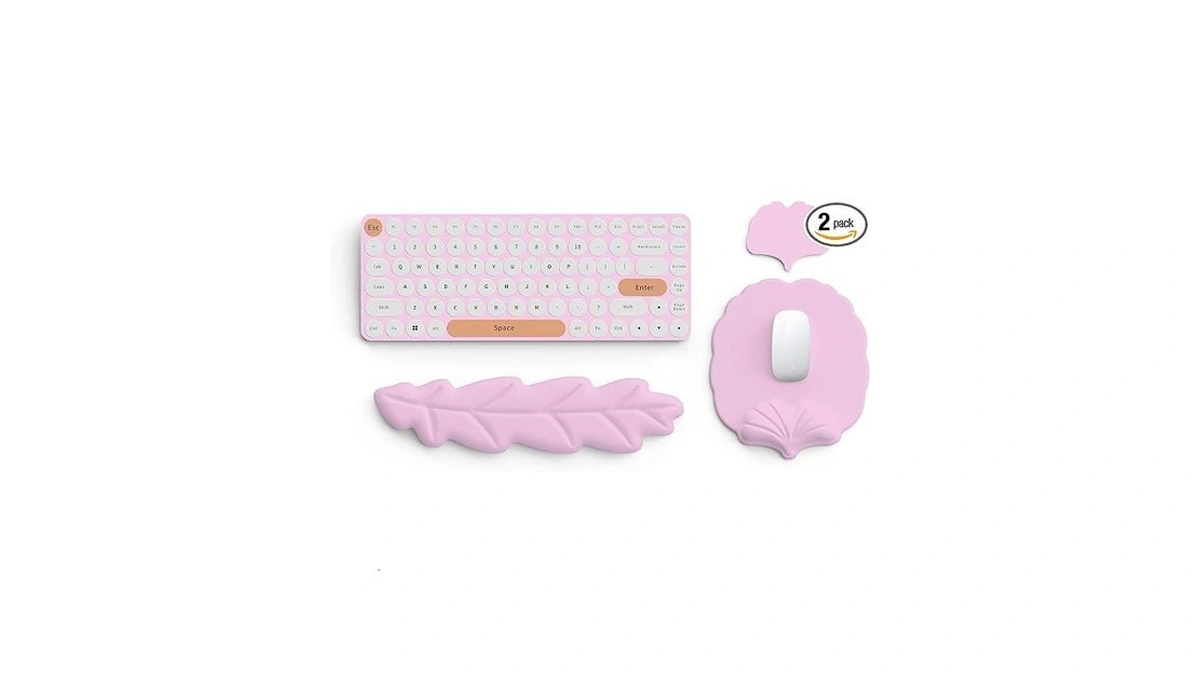 Lauspuck Keyboard Wrist Rest And Mouse Pad With Wrist Support