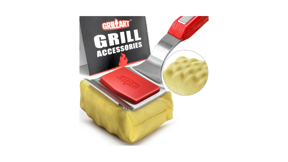 Grillart Grill Brush Bristle Free. Steamwizards Bbq Replaceable Cleaning Head,