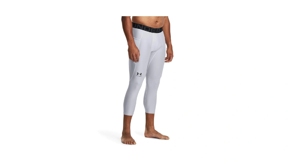 Under Armour Men's Armour Heatgear 3/4 Leggings, Mod Gray (011)/black,
