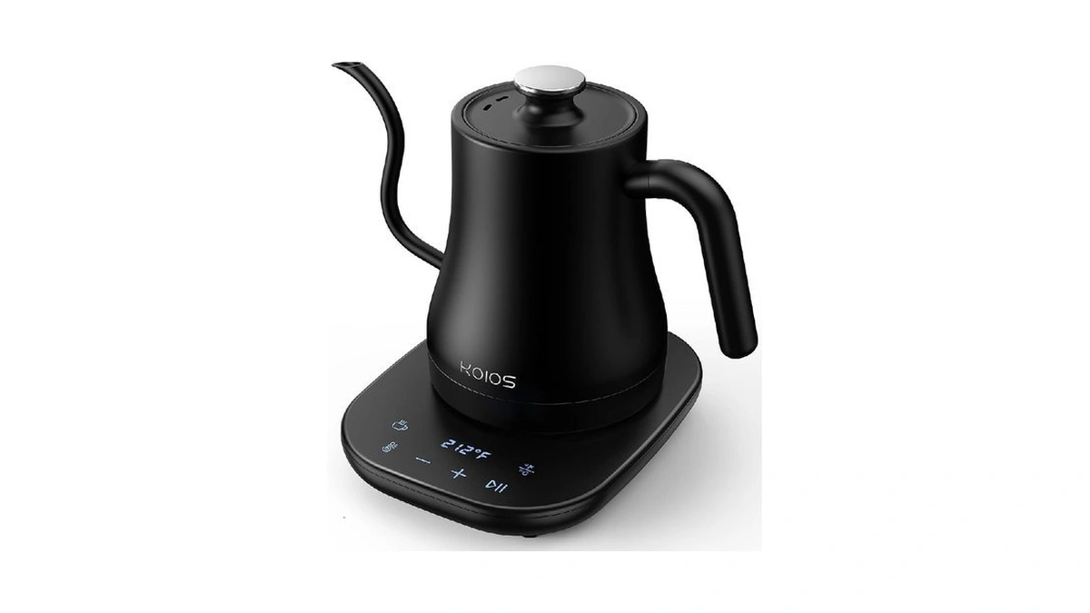 Koios Gooseneck Electric Kettle With ±1℉ Temperature Control & Mute