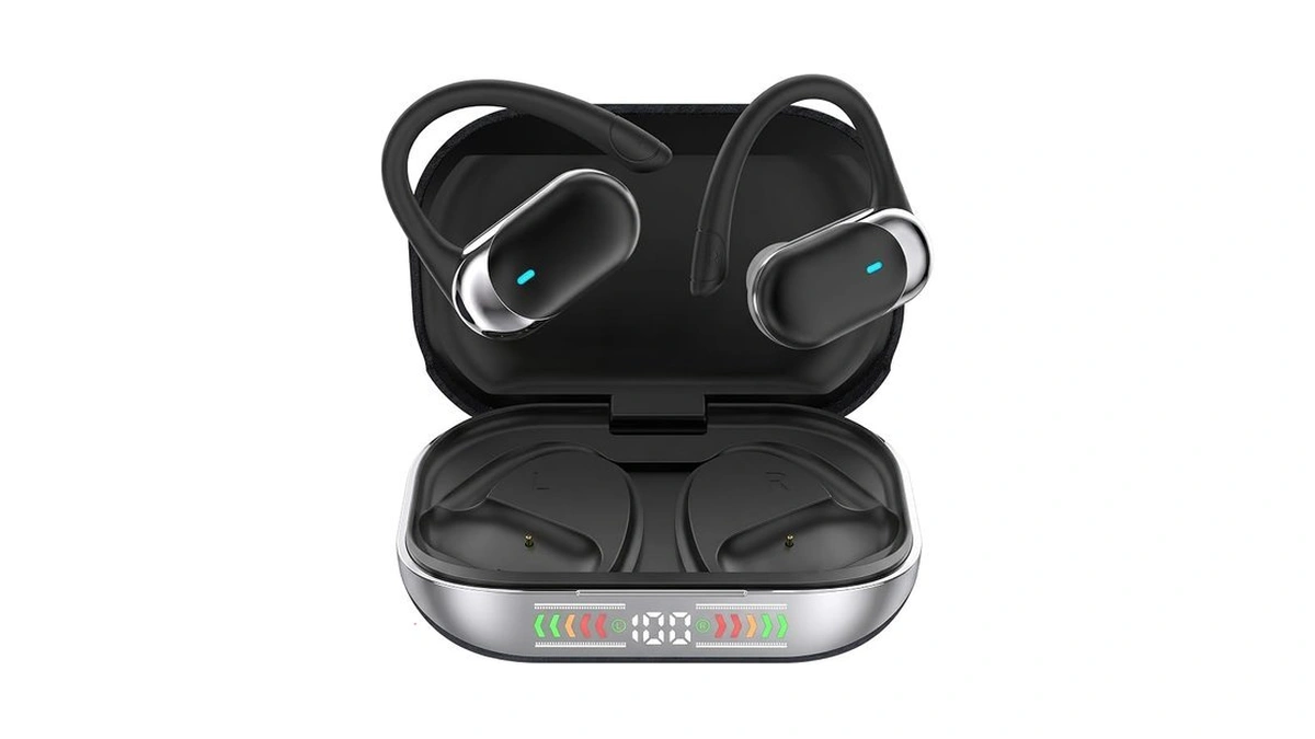 Open Ear Buds Bluetooth Headphones Stereo Sound Clear Calls Air-conduction