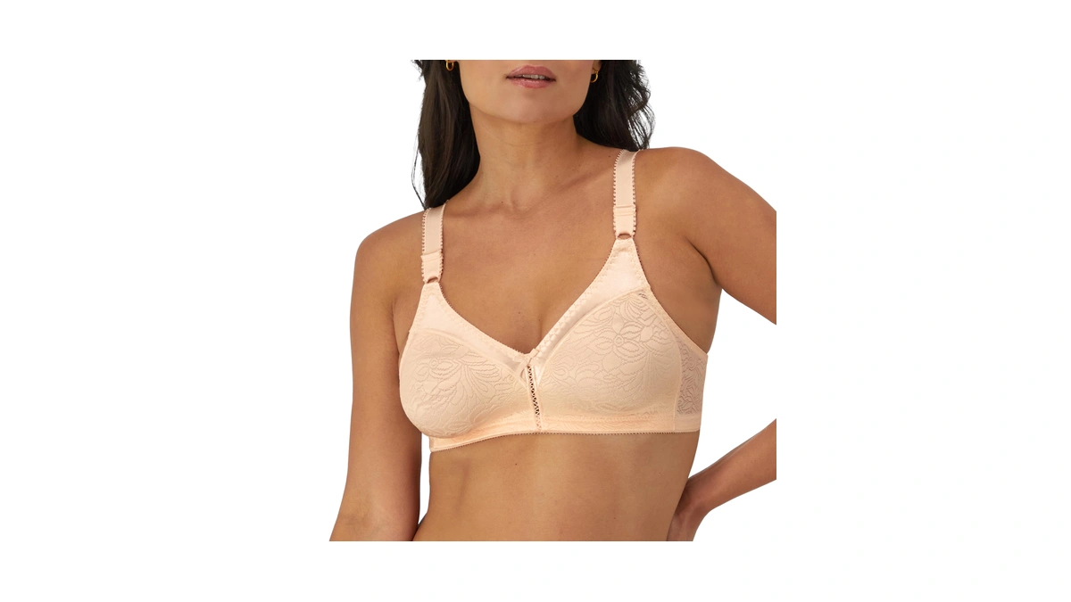 Bali Women's Double Support Spa Closure Wire-free Bra, Porcelain ,38d