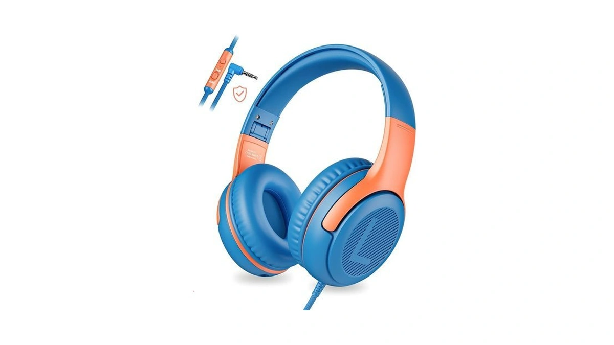 Awatrue Kids Headphones Wired - Toddler Headphones With Microphone, Over-ear