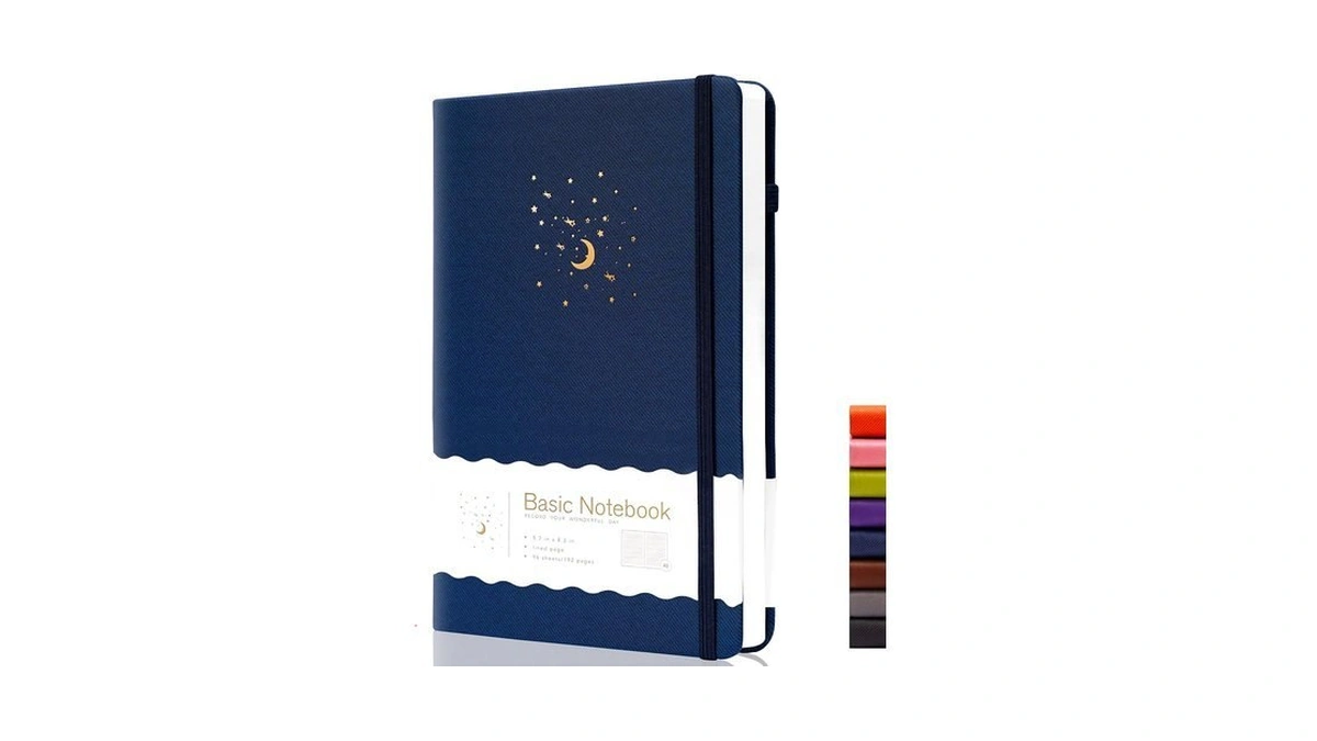 Cagie Lined Journal Notebook For Work, Hardcover Notebook Journal With