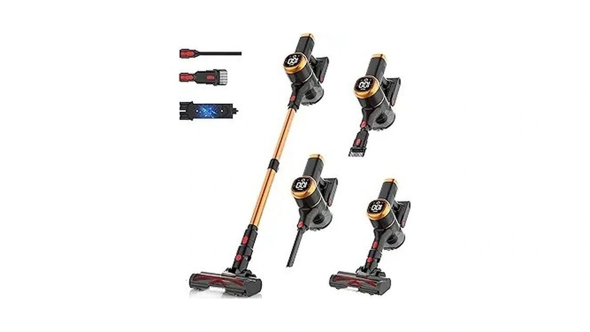 Tikom V500 Cordless Vacuum Cleaner For Home, 40000pa/450w Stick Vacuum