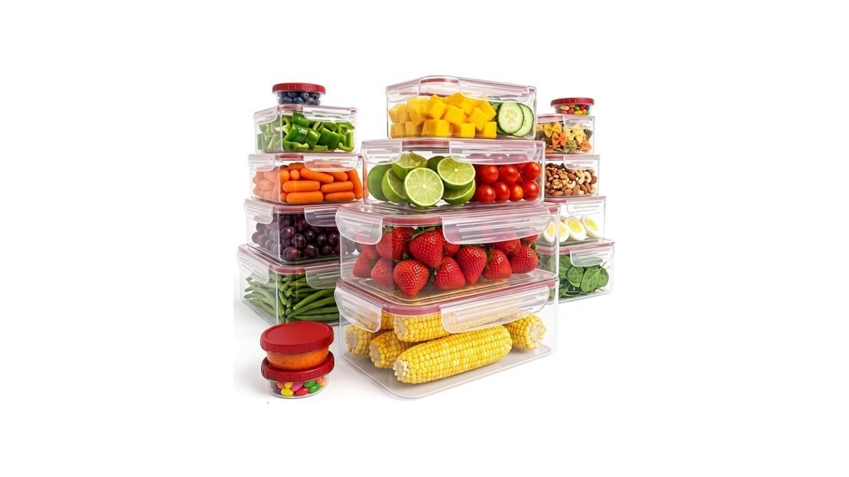 Utopia Kitchen Plastic Food Containers - Food Storage Containers With